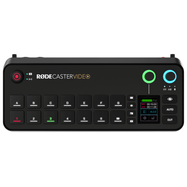 Mixer Rode Rodecaster Video activ / 20 Hz - 20 kHz / Black photo 2 Mixer Rode Rodecaster Video activ / 20 Hz - 20 kHz / Black photo 2