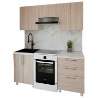 Bucătărie Smartex K2 PAL melaminat / Light Oak