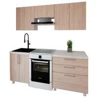 Кухня Smartex K2 ДСП меламин / Светлый Дуб