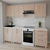 Bucătărie Smartex K2 PAL melaminat / Light Oak photo 2