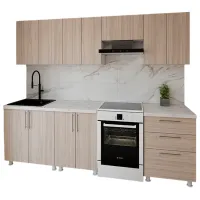 Bucătărie Smartex K2 PAL melaminat / Light Oak