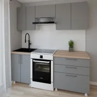 Bucătărie Smartex K2 PAL melaminat / Gray photo 2