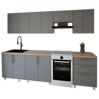 Bucătărie Smartex K2 PAL melaminat / Gray