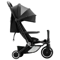 Trotinetă pentru copii cu trei roți SmarTrike Xtend Traveler 4in1 (6M-4Y) 22 kg/ Black photo 2