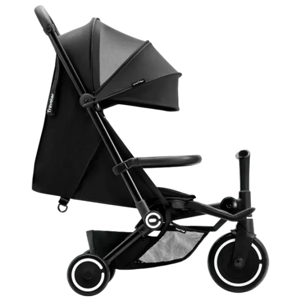 Trotinetă pentru copii cu trei roți SmarTrike Xtend Traveler 4in1 (6M-4Y) 22 kg/ Black photo 3