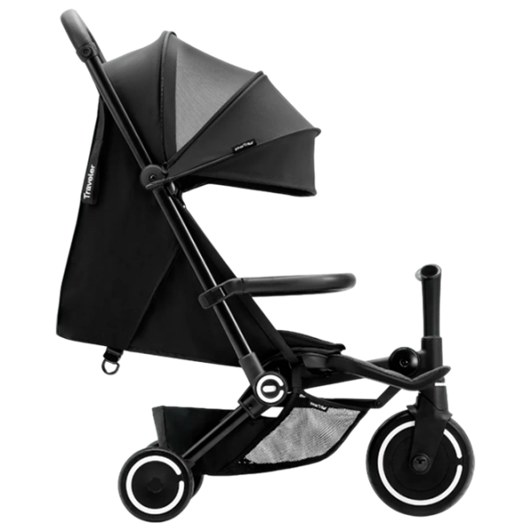Trotinetă pentru copii cu trei roți SmarTrike Xtend Traveler 4in1 (6M-4Y) 22 kg/ Black photo 3