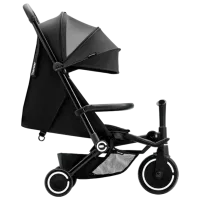 Trotinetă pentru copii cu trei roți SmarTrike Xtend Traveler 4in1 (6M-4Y) 22 kg/ Black photo 3