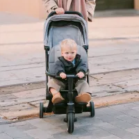 Trotinetă pentru copii cu trei roți SmarTrike Xtend Traveler 4in1 (6M-4Y) 22 kg/ Black photo 6