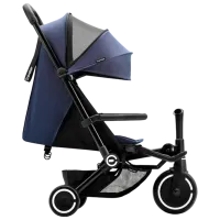 Trotinetă pentru copii cu trei roți SmarTrike Xtend Traveler 4in1 (6M-4Y) 22 kg/ Blue photo 2