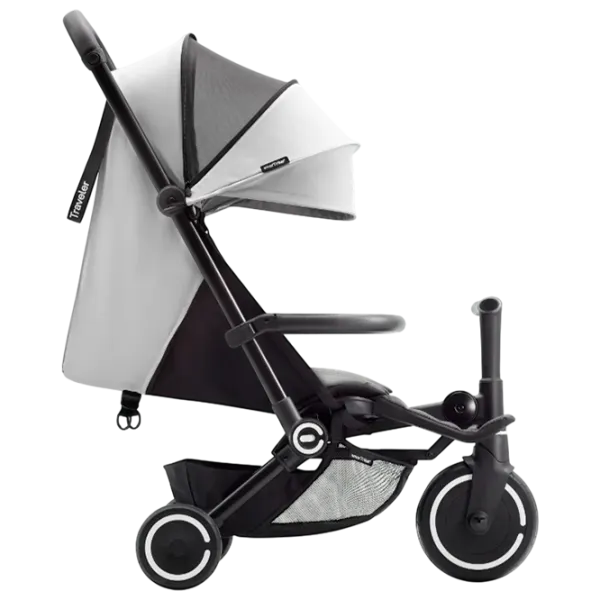 Trotinetă pentru copii cu trei roți SmarTrike Xtend Traveler 4in1 (6M-4Y) 22 kg/ White photo 2