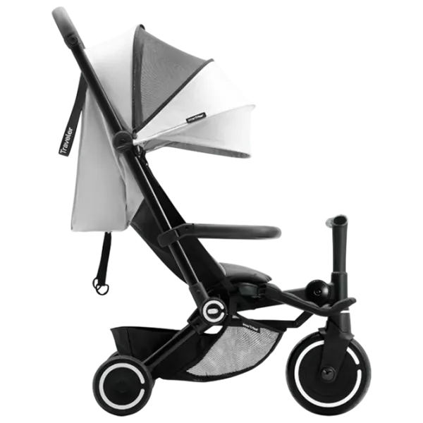 Trotinetă pentru copii cu trei roți SmarTrike Xtend Traveler 4in1 (6M-4Y) 22 kg/ White photo 3