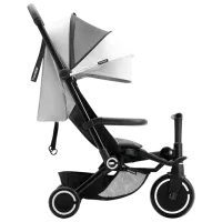 Trotinetă pentru copii cu trei roți SmarTrike Xtend Traveler 4in1 (6M-4Y) 22 kg/ White photo 3