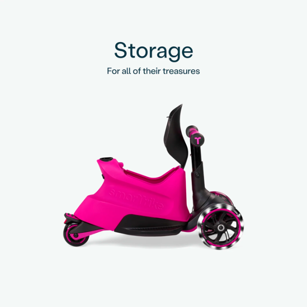 Trotinetă pentru copii cu trei roți SmarTrike Xtend Scooter Ride-on (12M-12Y) 50 kg/ Pink photo 4