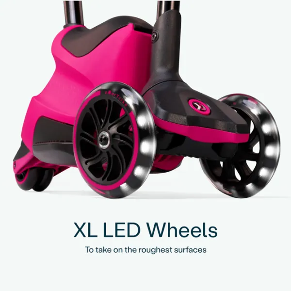 Trotinetă pentru copii cu trei roți SmarTrike Xtend Scooter Ride-on (12M-12Y) 50 kg/ Pink photo 5