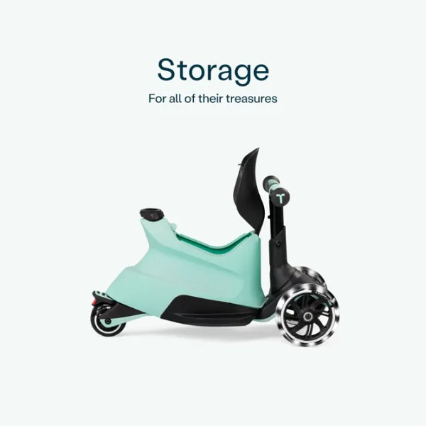 Trotinetă pentru copii cu trei roți SmarTrike Xtend Scooter Ride-on (12M-12Y) 50 kg/ Green photo 4