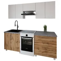 Bucătărie Smartex K2 PAL melaminat / Dark Oak