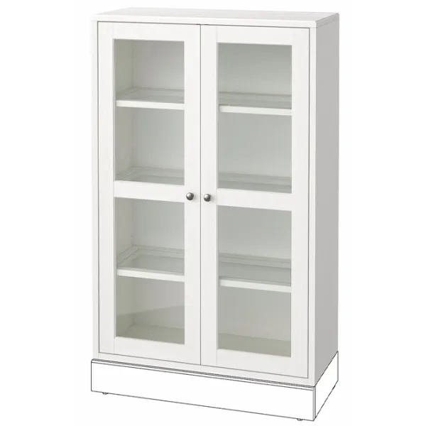 Dulap cu vitrină Ikea Havsta PAL / White photo 1
