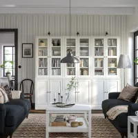 Витрина для гостиной Ikea Havsta ДСП / White photo 4