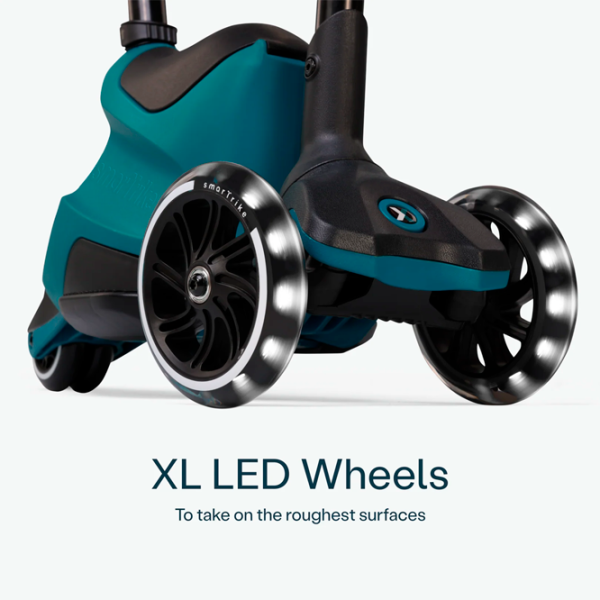 Trotinetă pentru copii cu trei roți SmarTrike Xtend Scooter Ride-on (12M-12Y) 50 kg/ Teal photo 4