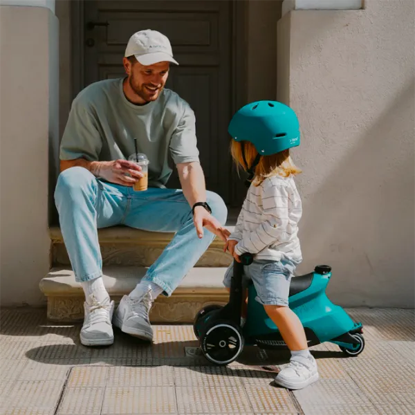 Trotinetă pentru copii cu trei roți SmarTrike Xtend Scooter Ride-on (12M-12Y) 50 kg/ Teal photo 10