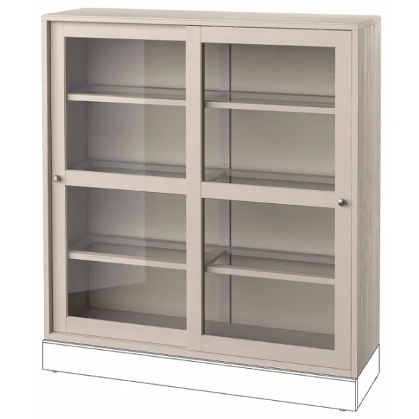 Dulap cu vitrină Ikea Havsta PAL / Gray-Beige photo 1