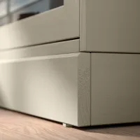 Dulap cu vitrină Ikea Havsta PAL / Gray-Beige photo 4