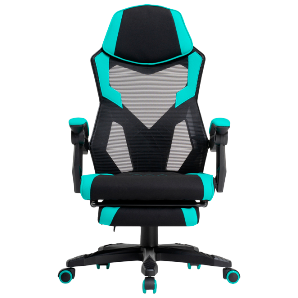 Scaun Gaming LUMI Brun Blue Black photo 1