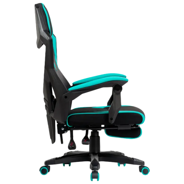 Scaun Gaming LUMI Brun Blue Black photo 3