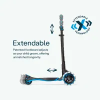 Детский трёхколёсный самокат SmarTrike Xtend Scooter (3Y-12Y) / Синий photo 4