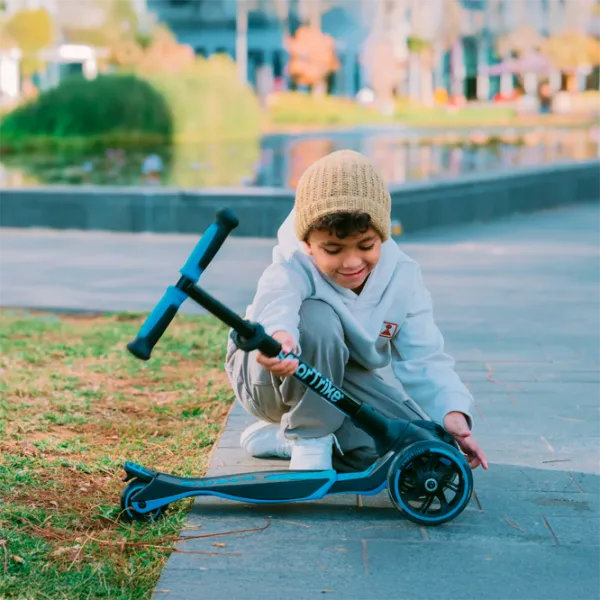 Trotinetă pentru copii cu trei roți SmarTrike Xtend Scooter (3Y-12Y) / Blue photo 7