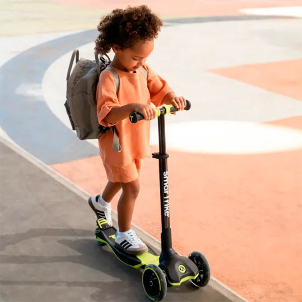 Trotinetă pentru copii cu trei roți SmarTrike Xtend Scooter (3Y-12Y) / Lime photo 6