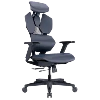 Игровое кресло LUMI Comfy Mesh Серый Черный