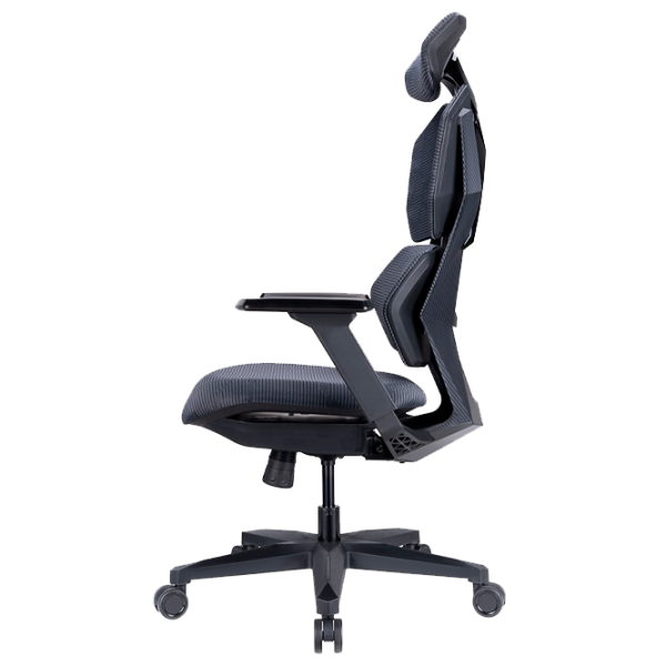 Scaun Gaming LUMI Comfy Mesh Gray Black photo 6 Scaun Gaming LUMI Comfy Mesh Gray Black photo 6