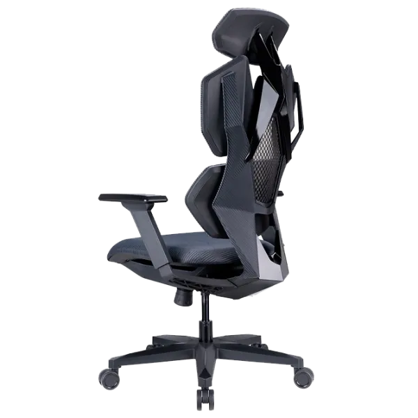 Scaun Gaming LUMI Comfy Mesh Gray Black photo 7 Scaun Gaming LUMI Comfy Mesh Gray Black photo 7