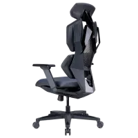 Scaun Gaming LUMI Comfy Mesh Gray Black photo 7