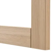 Dulap cu vitrină Ikea Besta/Hanviken Sticlă / Whitewashed Oak photo 4