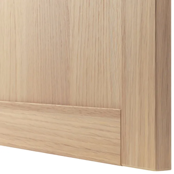 Dulap cu vitrină Ikea Besta/Hanviken Sticlă / Whitewashed Oak photo 6
