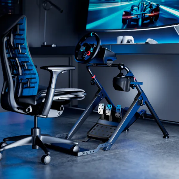 Stand pentru volan de curse LUMI Foldable Racing Simulator Wheel Stand Xbox Series S / Black photo 3