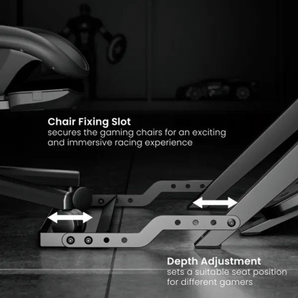 Stand pentru volan de curse LUMI Foldable Racing Simulator Wheel Stand Xbox Series S / Black photo 4