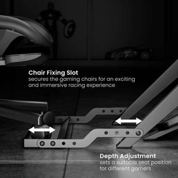 Stand pentru volan de curse LUMI Foldable Racing Simulator Wheel Stand Xbox Series S / Black photo 4