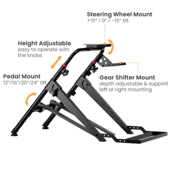 Stand pentru volan de curse LUMI Foldable Racing Simulator Wheel Stand Xbox Series S / Black photo 8