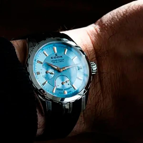 Ceas de mână pentru bărbați Edox 94500-3CA-BUCR Mecanic / 40 mm photo 2 Ceas de mână pentru bărbați Edox 94500-3CA-BUCR Mecanic / 40 mm photo 2