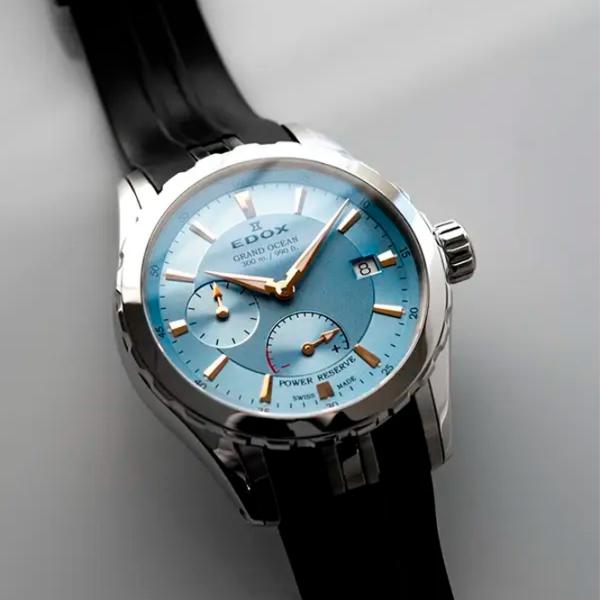 Ceas de mână pentru bărbați Edox 94500-3CA-BUCR Mecanic / 40 mm photo 3 Ceas de mână pentru bărbați Edox 94500-3CA-BUCR Mecanic / 40 mm photo 3