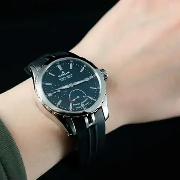 Ceas de mână pentru bărbați Edox 94500-3CA-NIN Mecanic / 40 mm photo 2 Ceas de mână pentru bărbați Edox 94500-3CA-NIN Mecanic / 40 mm photo 2