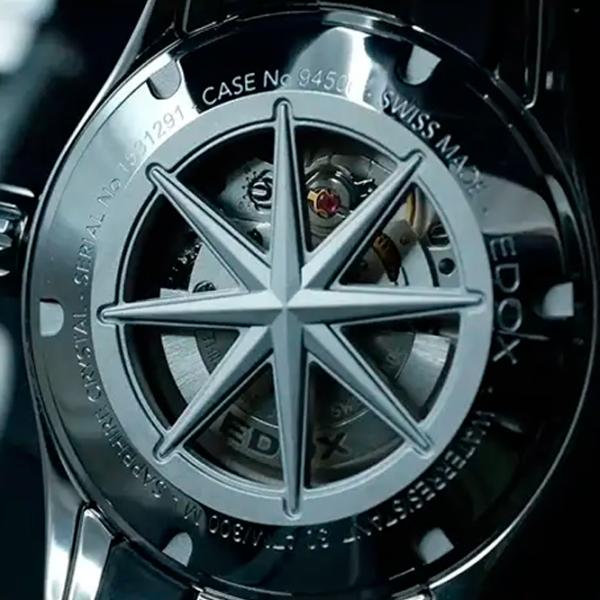 Ceas de mână pentru bărbați Edox 94500-3CA-NIN Mecanic / 40 mm photo 3 Ceas de mână pentru bărbați Edox 94500-3CA-NIN Mecanic / 40 mm photo 3
