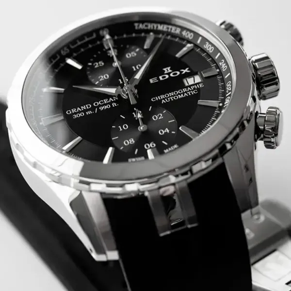 Ceas de mână pentru bărbați Edox 09800-3CA-NIN Mecanic / 43 mm photo 2 Ceas de mână pentru bărbați Edox 09800-3CA-NIN Mecanic / 43 mm photo 2