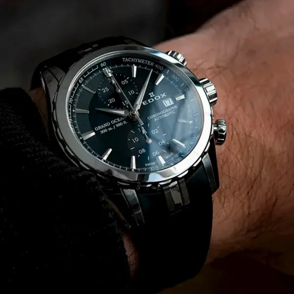 Ceas de mână pentru bărbați Edox 09800-3CA-NIN Mecanic / 43 mm photo 3 Ceas de mână pentru bărbați Edox 09800-3CA-NIN Mecanic / 43 mm photo 3