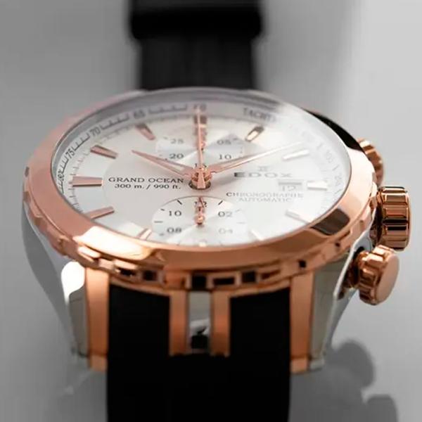 Ceas de mână pentru bărbați Edox 09800-357RCA-AIR Mecanic / 43 mm photo 2