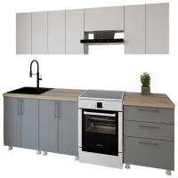Bucătărie Smartex K2 PAL melaminat / Gray