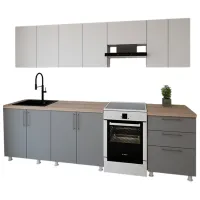 Bucătărie Smartex K2 PAL melaminat / Gray